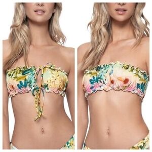 PQ Bikini M Bandeau Top And S Side Tie Bottoms